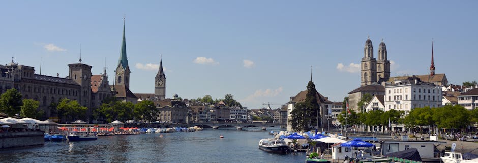 starówka, Limmatquai, Grossmünster